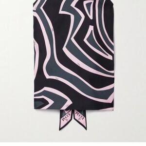 Emilio Pucci Black and Pink Halter Top & Legging Set